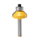 1/4 Inch Shank 45 Degree Chamfer Router Bit Edge Forming Router Bit Woodworking Tool