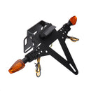 Adjustable Motorcycle License Plate Holder + Turn Signal Lights + Rear brake Tail Light
