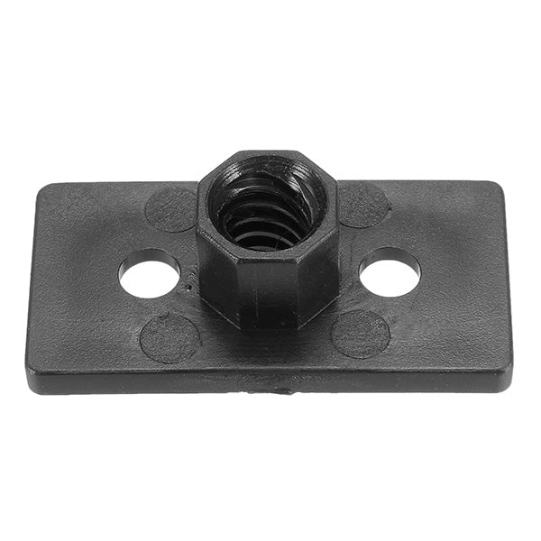T8 2mm Lead 2mm Pitch T Thread POM Black Plastic Nut Plate For 3D Printer