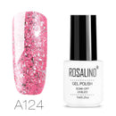 8 Colors Rose Gold Nail Gel Polish Glitter Soak-off UV Gel Varnish Nail Art Long-Lasting