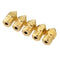 5PCS 1.75mm/0.2mm Copper Thread Extruder Nozzle For 3D Printer