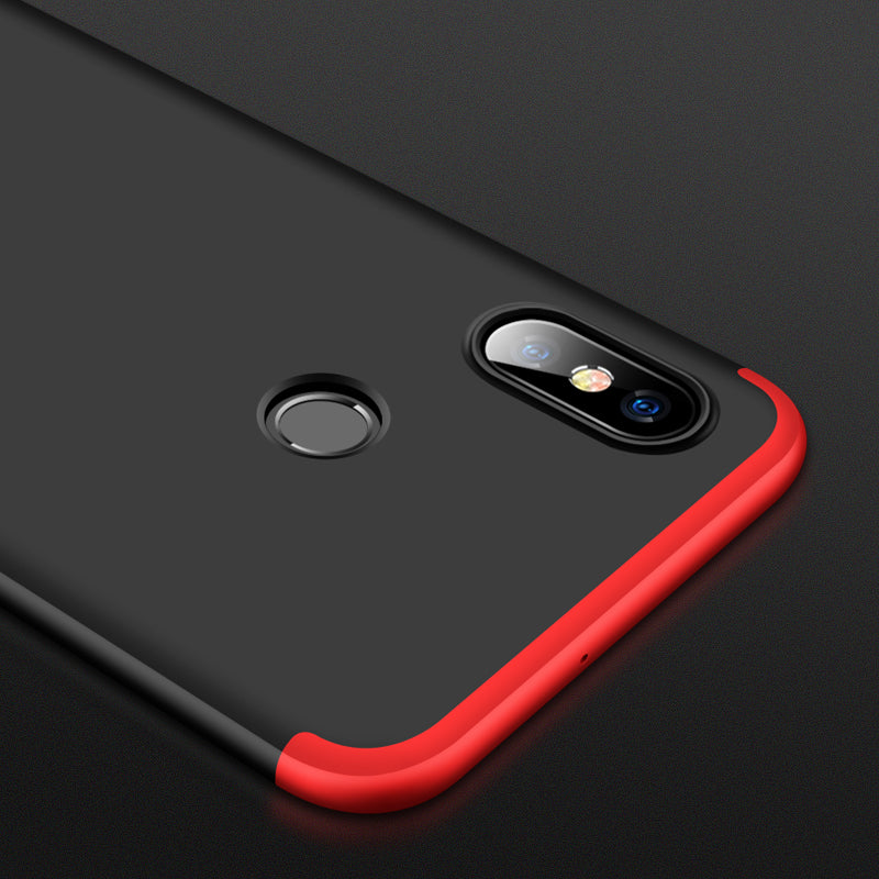 Bakeey 3 in 1 Double Dip 360 Hard PC Full Protective Case For Xiaomi Mi8 Mi 8 6.21 inch