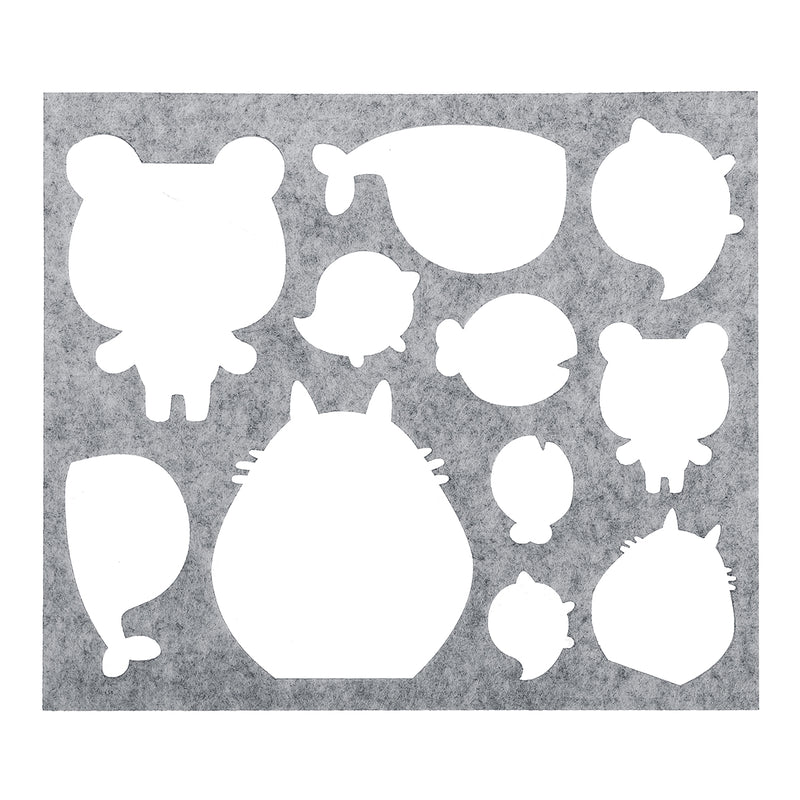 6Pcs Wool Felt Template Mould Needles Tool Set Yarn Needle Felting Mould Mat DIY Materials Doll Beginner Craft