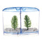 1/2 Grids Mini Betta Aquarium Fish Tank Isolation Box Portable With Divider