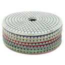 7pcs 5 Inch 50-3000 Grit Diamond Polishing Pad Sanding Disc for Marble Concrete Granite Glass
