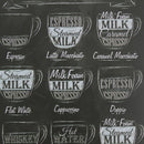Coffee Menu Sheet Metal Drawing Metal Painting Tin Cafe Wall Tavern Poster Sign