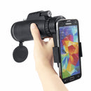 40x60 Monocular HD Optic BAK4 Day Night Vision Telescope With Tripod Phone Clip Holder