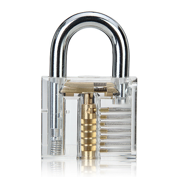 DANIU 3pcs Cutaway Inside View Of Practice Padlock Lock Pick Tools Locksmith Training Skill Tools Set