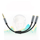 Headphone Splitter Audio Cable Male to 2 Female 3.5mm Audio Splitter Aux Cable Earphone Extension Cable for Mobile Phones