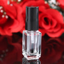 5/10/15ml Empty Nail Polish Bottle Portable Mini Thick Glass Transparent Empty Paint Refillable Bottles