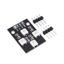 10pcs WS2812B-4 5V 5050 RGB LED Lamp Panel Board 4-Bit Full-color Driver Module Development Board