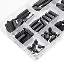 Suleve M4NH4 110Pcs M4 Nylon Hex Screw Black/White Female to Male PCB Standoff Column Set
