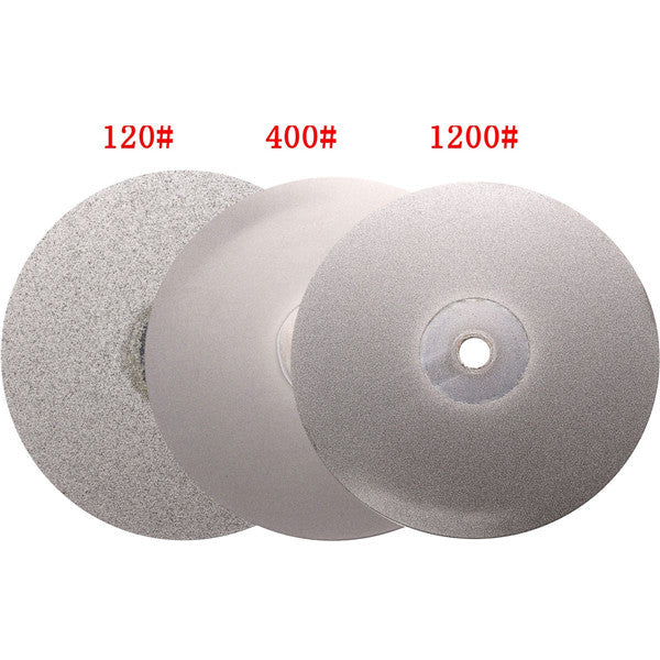 3pcs 6 Inch 120 400 1200 Grit Diamond Wheel Diamond Coated Diamond Grinding Disc