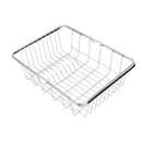 Adjustable Sink Water Washing Basket Basin Vegetable Fruit Holder Storage Drain Shelf