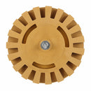 4 Inch Rubber Decal Eraser Caramel Wheel Removal with Power Drill Arbor Drill Adapter