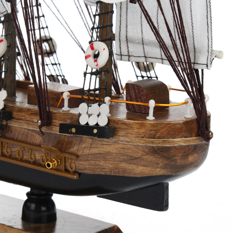 50cm Handmade Wooden Sailing Boats Model Assembly Nautical Ship Schooner Boat Decorations Gift