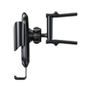 Baseus Metal Glass Gravity Linkage Automatic Lock Round Air Vent Car Phone Holder For 4.8-6.5 Inch Smart Phone