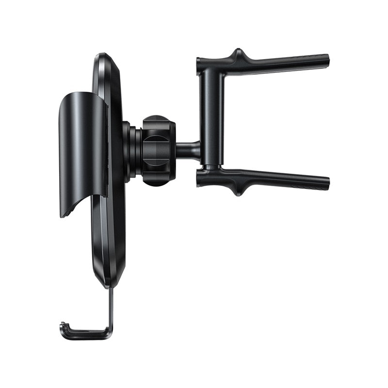 Baseus Metal Glass Gravity Linkage Automatic Lock Round Air Vent Car Phone Holder For 4.8-6.5 Inch Smart Phone