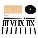 Wall Clock Watch Large Modern Simple DIY Sticker Decal 3D Roman Numeral Home