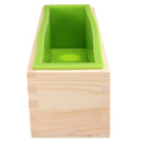 Rectangle Silicone Soap Mold Wooden Box DIY Tool Toast Loaf Cake Baking Mold