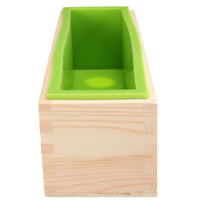 Rectangle Silicone Soap Mold Wooden Box DIY Tool Toast Loaf Cake Baking Mold