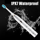 Magnetic Suspension Sonic Power IPX7 Waterproof Electric Toothbrush Black White