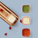 Kalar 2/4Pcs Set Baby Infant Food Container Silicone Glass Tableware Lunch Fruit Storage Box from xiaomi youpin