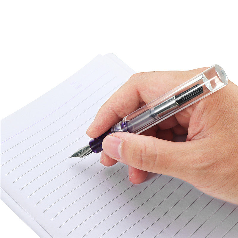 Moonman C1 Eye Dropper Filling Fountain Pen Fully Transparent Large-Capacity Ink Storing with Converter 0.6mm Nib Fashion Gift