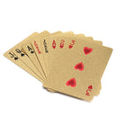 Gold Plated Poker Playing Cards With Wooden Box For Party Casino Christmas