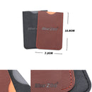 Pear Wood beard double comb + PU leather bag anti-static beard care comb men's portable hair brush