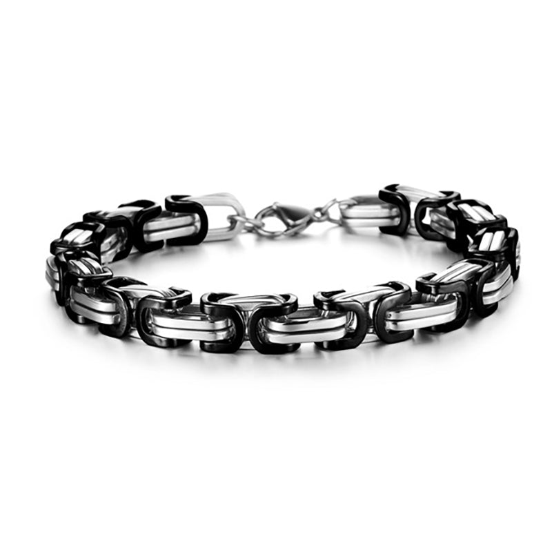 Fashion Titanium Steel Irregular Geometric Cuff Bracelets Ethnic Bracelet Jewelry for Men