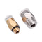 2x4mm 1.75mm Blue PTFE Tube + PC4-M10/PC4-M6 Pneumatic Connector Hotend Extrusion Kit for 3D Printer