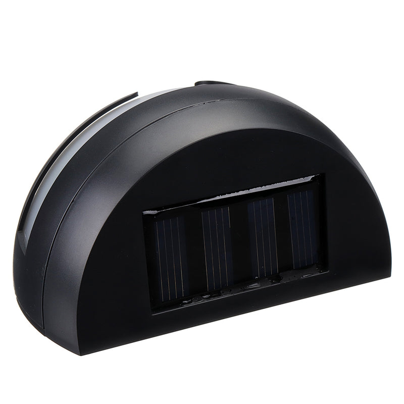 Solar Powered LED Wall Light Outdoor Garden Path Landscape Fence Yard Lamp