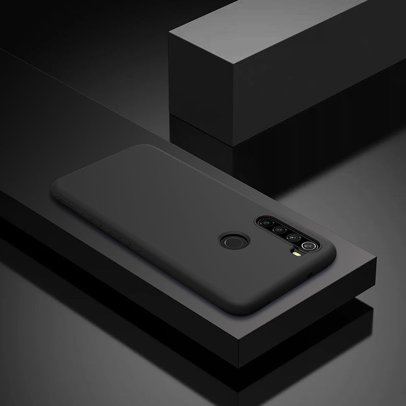 NILLKIN Smooth Shockproof Soft Rubber Wrapped Silicone Protective Case for Xiaomi Redmi Note 8