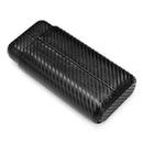 Genuine Leather 3 Count Tube Cedar Travel Holder Case Humidor Portable Protector Case