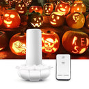 Remote Control Battery Powered 2 Modes Lotus Flower 102LED Flickering Flameless Halloween Candle Night Light