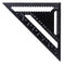 Raitool AR01 43X30X30cm Metric Aluminum Alloy Triangle Ruler Black Triangular Ruler