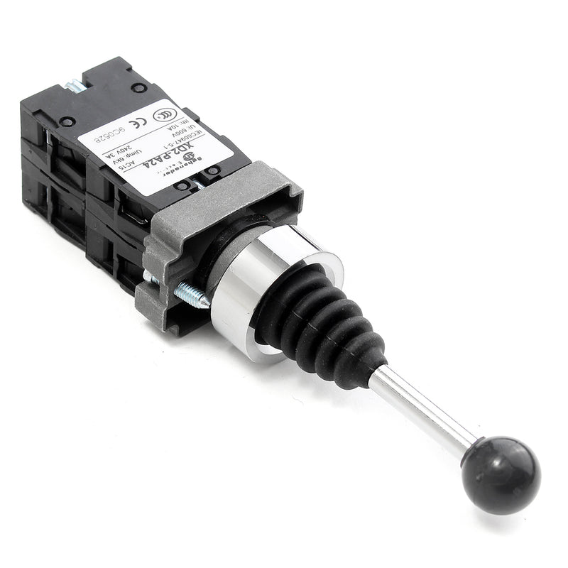 600V Spring Return Joystick Self-Reset Switch 4 Position 4NO XD2PA24CR Black