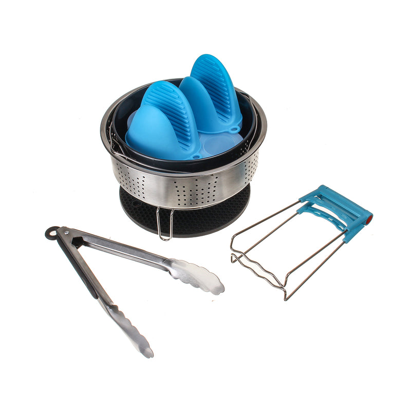 9Pcs Replacement Accessories for Instant Pot Stainless Steel Springform Pan Egg Steamer Rack Steamer Basket