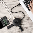 RAXFLY 4 Ports USB 3.0 High Speed USB Splitter Hub For iPhone X 8Plus Oneplus 5 Xiaomi 6 Mi A1 S8