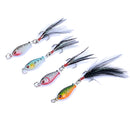 ZANLURE 4pcs/set 3.2cm 6g Pencil Fishing Lure Top Water Metal 3D Print Laser Artificial Hard Baits