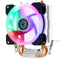 CPU Cooler 2 Heatpipe 4 Pin RGB Cooling Fan For Intel 775/1150/1151/1155/1156/1366 AMD