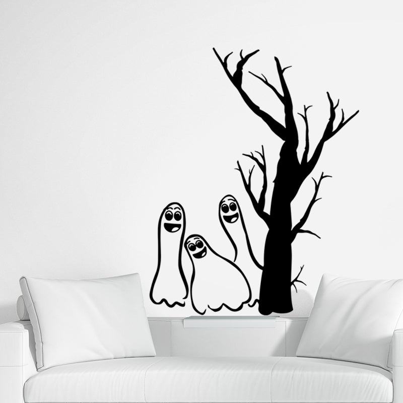 Miico FX3015 Halloween Cartoon Stciker Removable Wall Sticker For Bedroom Living Room Decoration