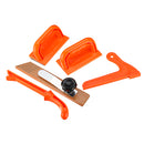 5pcs Woodworking Safety Push Block and Push Stick FeatherBoard Set for Table Saws Router Tables Band Saws and Jointers
