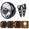 7inch 35W Motorcycle Headlight Turn Signal Light With Bracket Mount