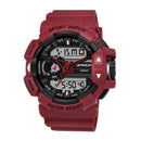 SANDA 599 Luminous Display Candar Stopwatch Men Fashion Sport Watch Dual Disaplay Digital Watch