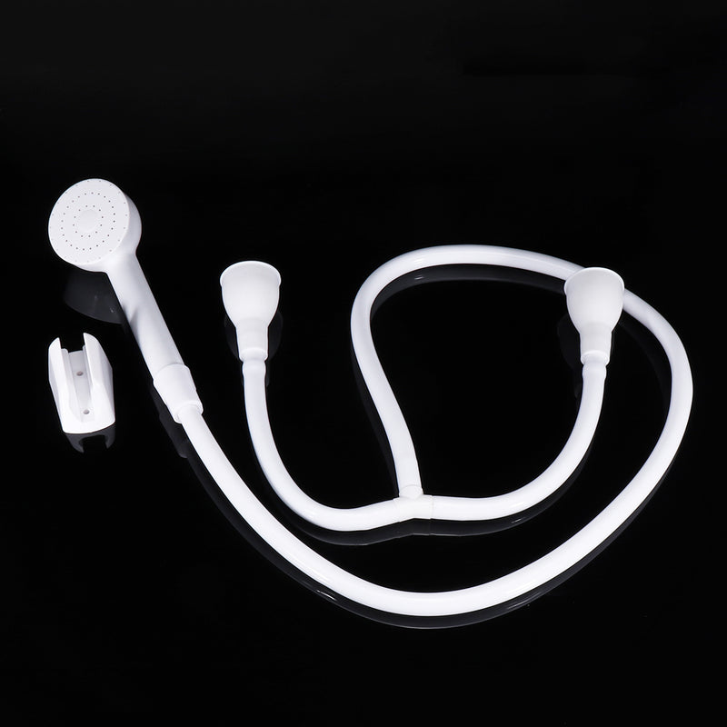 Double Tap Shower Spray Hose Bath Tub Sink Spray Attachment Head Pet Washing Easy Tap Shower Spray Kit
