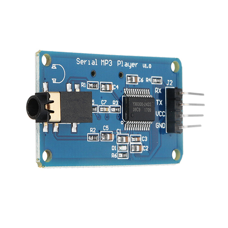 5pcs Wemos YX6300 UART TTL Serial Control MP3 Music Player Module Support Micro SD/SDHC Card
