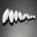 8Pcs PTFE Magnetic Stirrer Mixer Stirring Bar Rod Bead Lab Olive Shape A08-A40