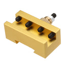 Machifit 1/4-3/8 Inch 20x25x50mm Aluminum Turning and Facing Holder for Quick Change Tool Post Holder Gold
